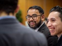 Students at career fair